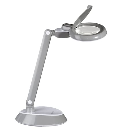 SpaceSaving LED Magnifier Desk Lamp